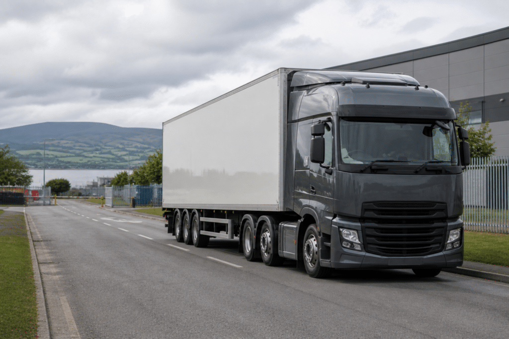 HGV and LGV training with an articulated lorry