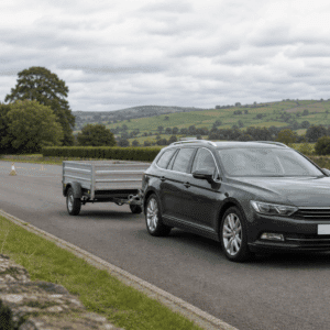 Trailer training with an estate car and utility trailer